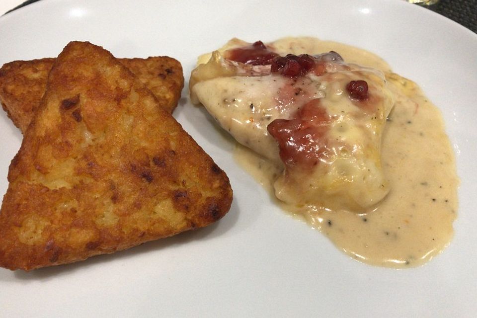 Überbackene Camembert - Schnitzel