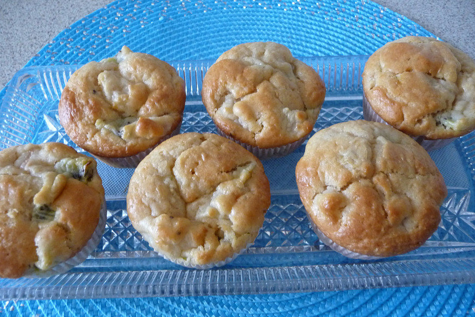 Kiwi-Birnen-Muffins