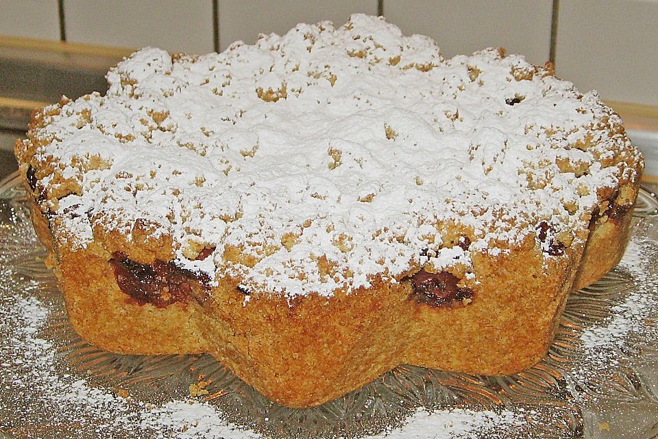 Weihnachtlicher Krümelkuchen