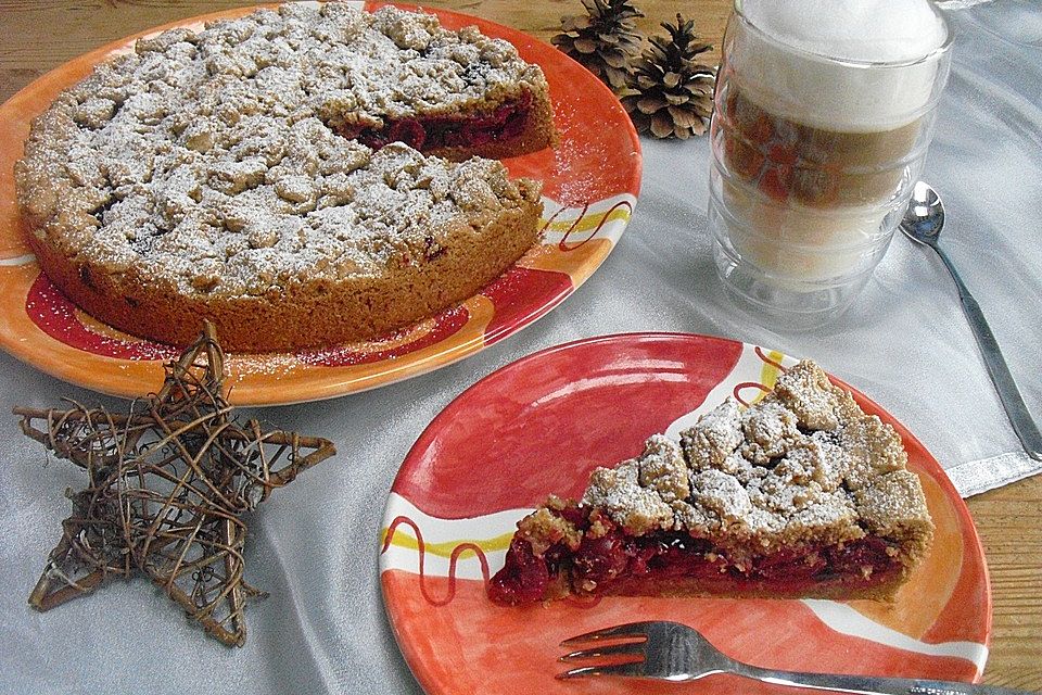 Weihnachtlicher Krümelkuchen