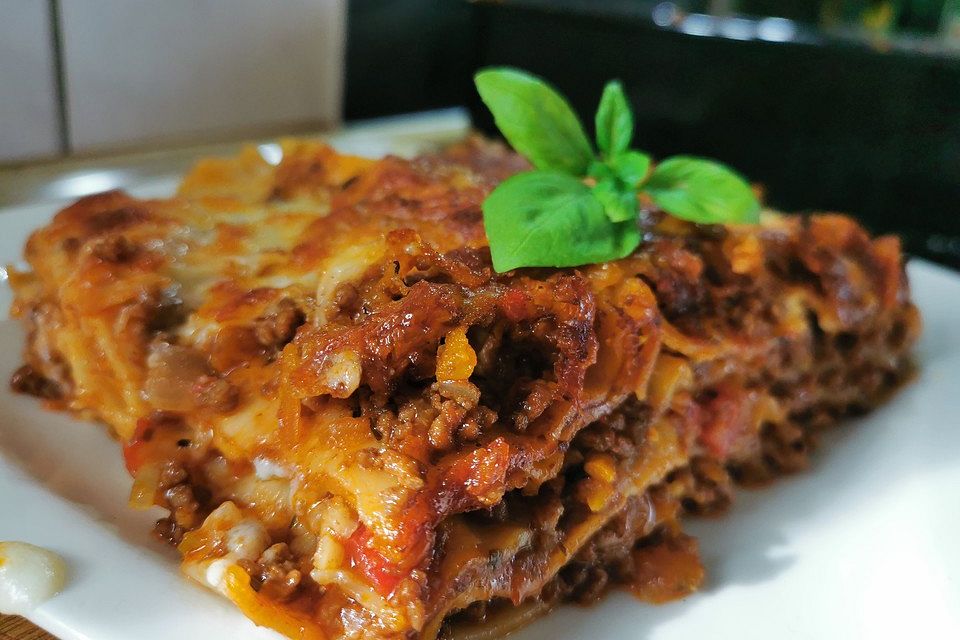 Lasagne mit französischer Bolognese