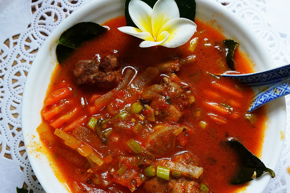 Cremige Babyribs-Suppe