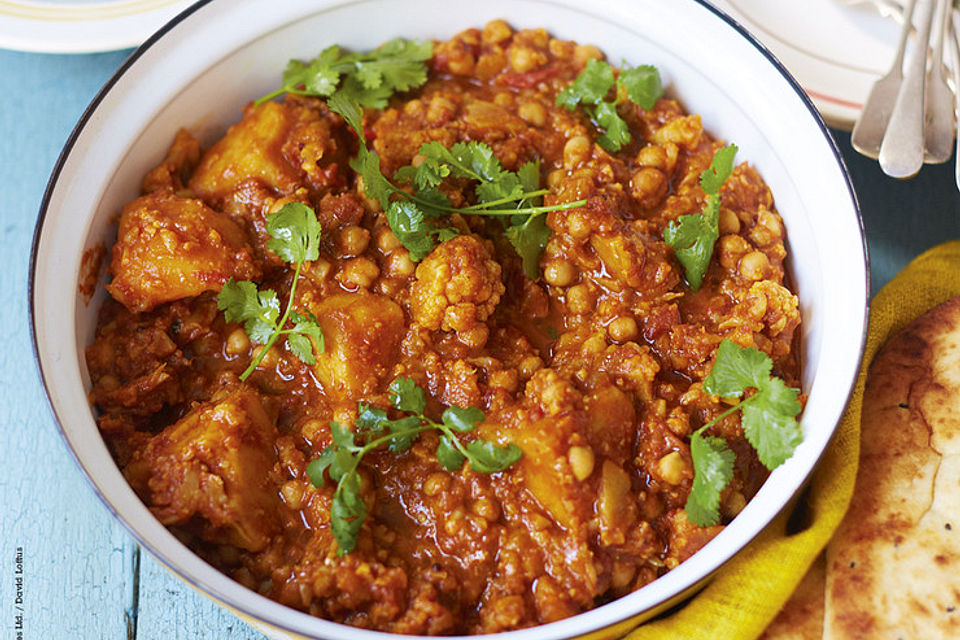 Curry mit geröstetem Gemüse