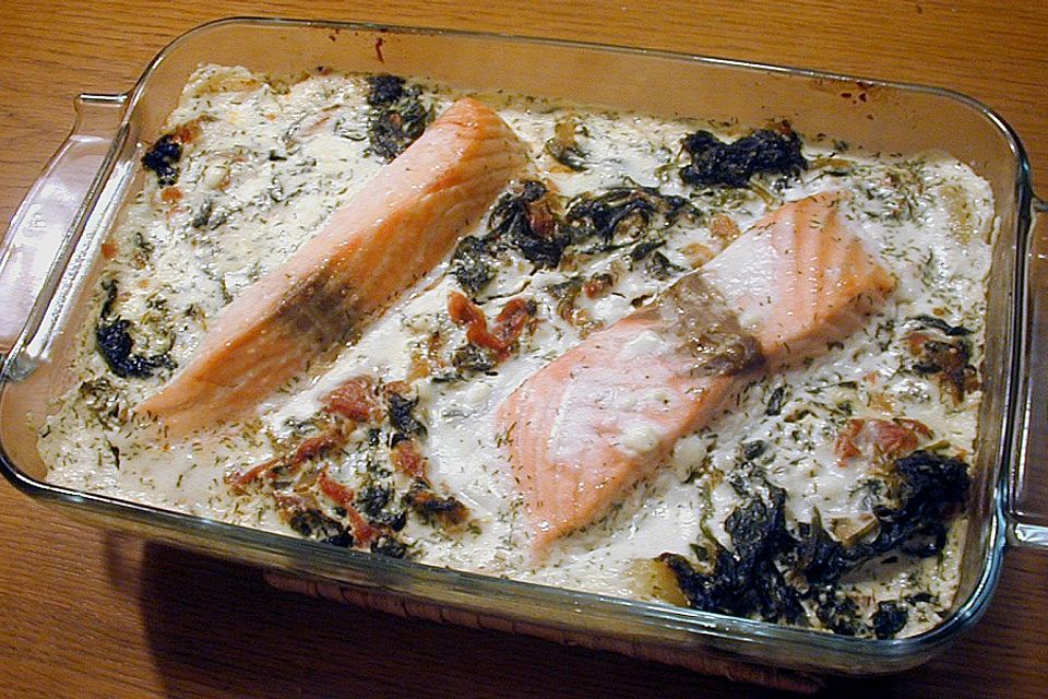 Lachs im Gemüsebett