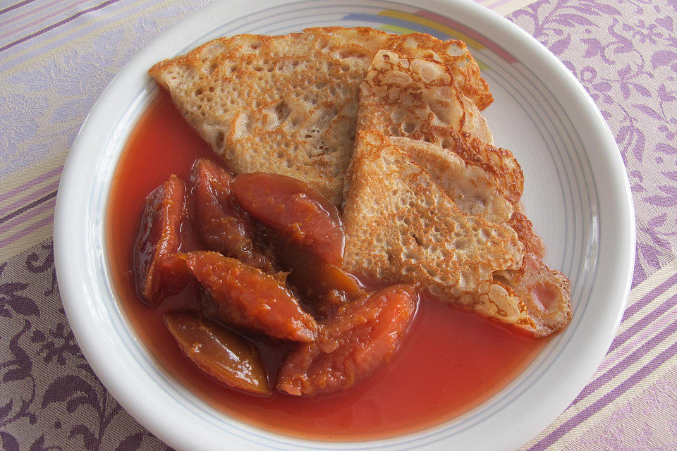 Galettes mit Orangen-Zwetschgen