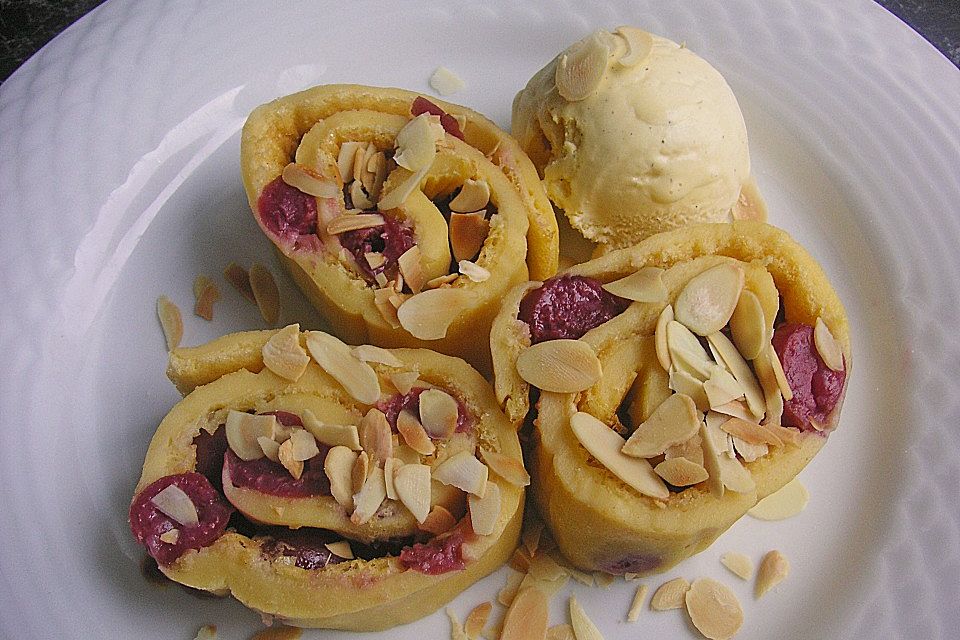 Kirsch - Pfannkuchen vom Blech