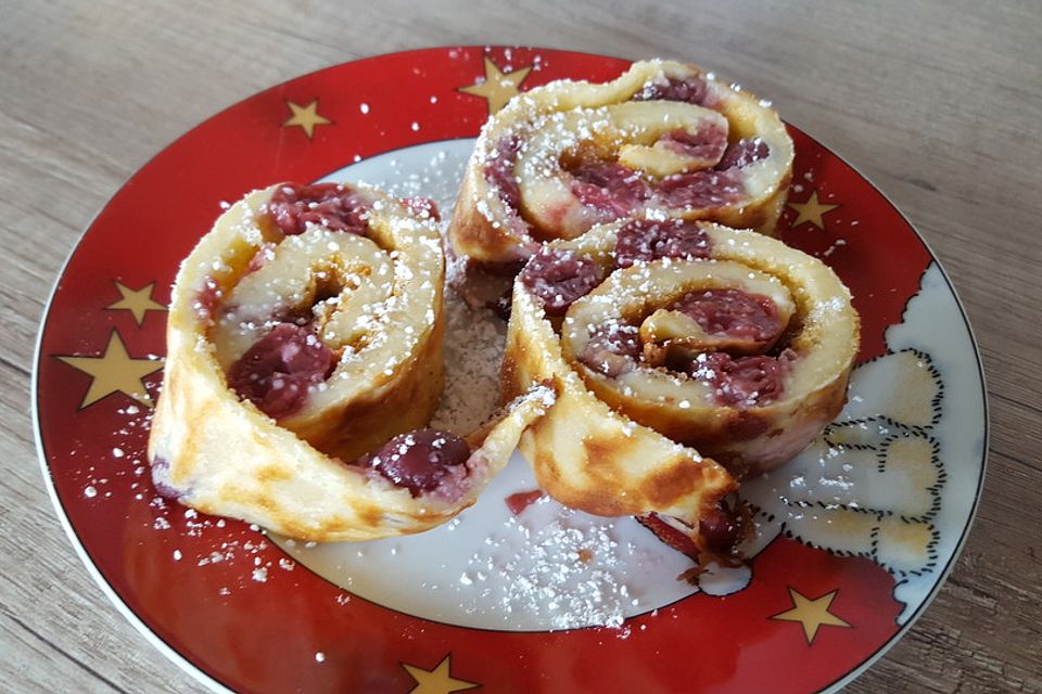 Kirsch - Pfannkuchen vom Blech