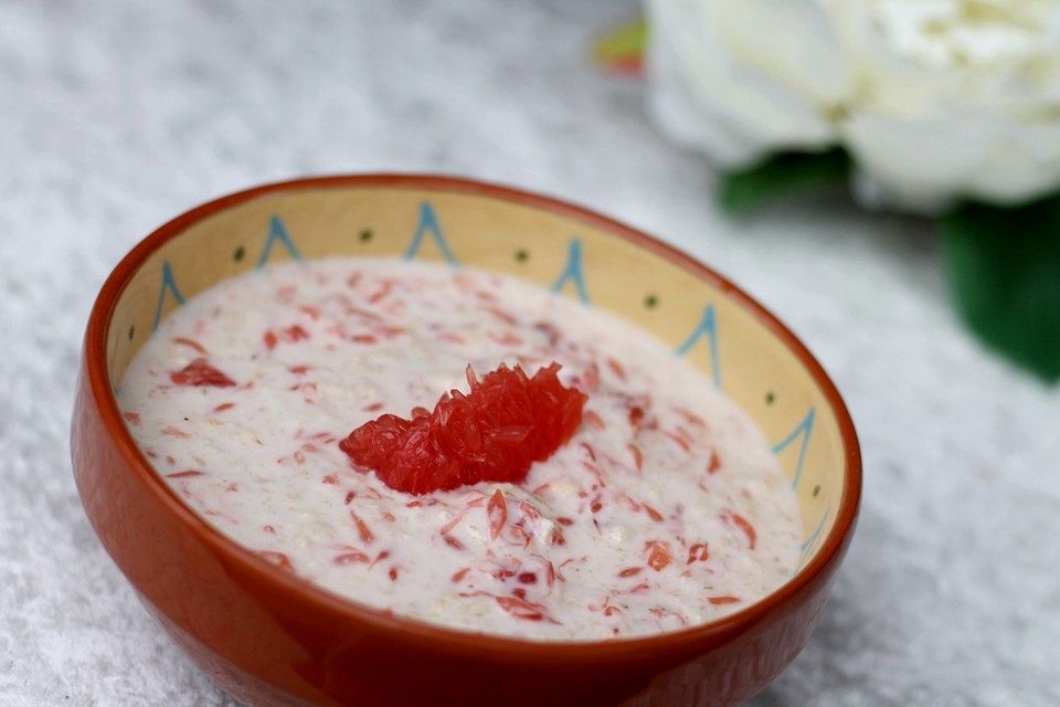 Quark - Creme mit Grapefruits