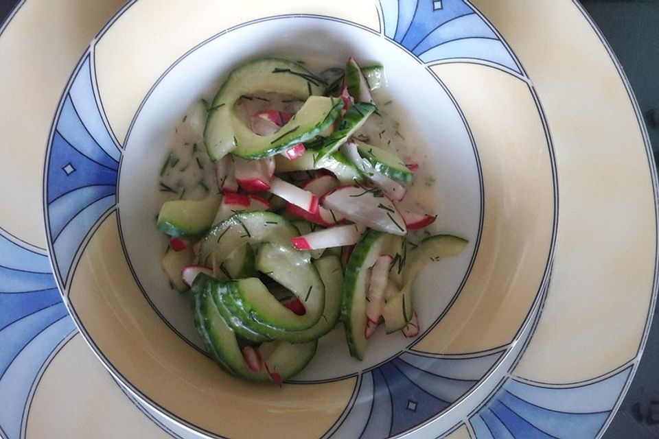 Idiotensicherer Gurkensalat