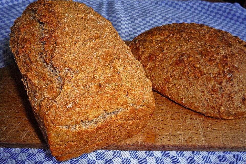 Einfaches Vollkornbrot