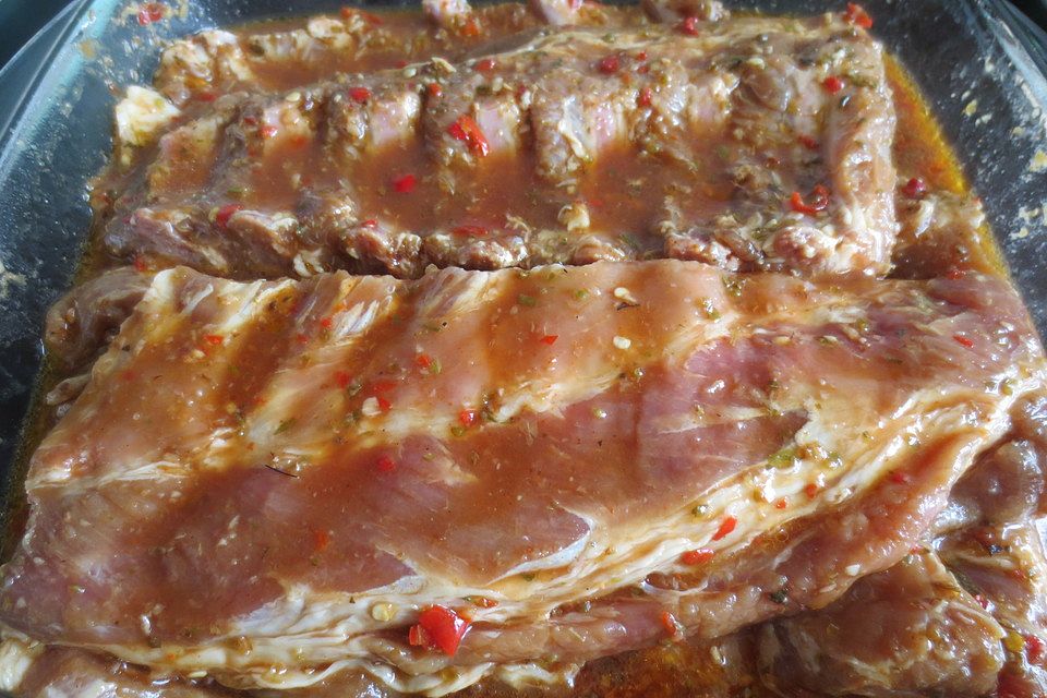 Spareribs mit Met - Marinade