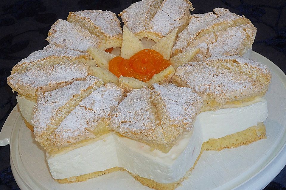 Käsesahne mit Mandarinen