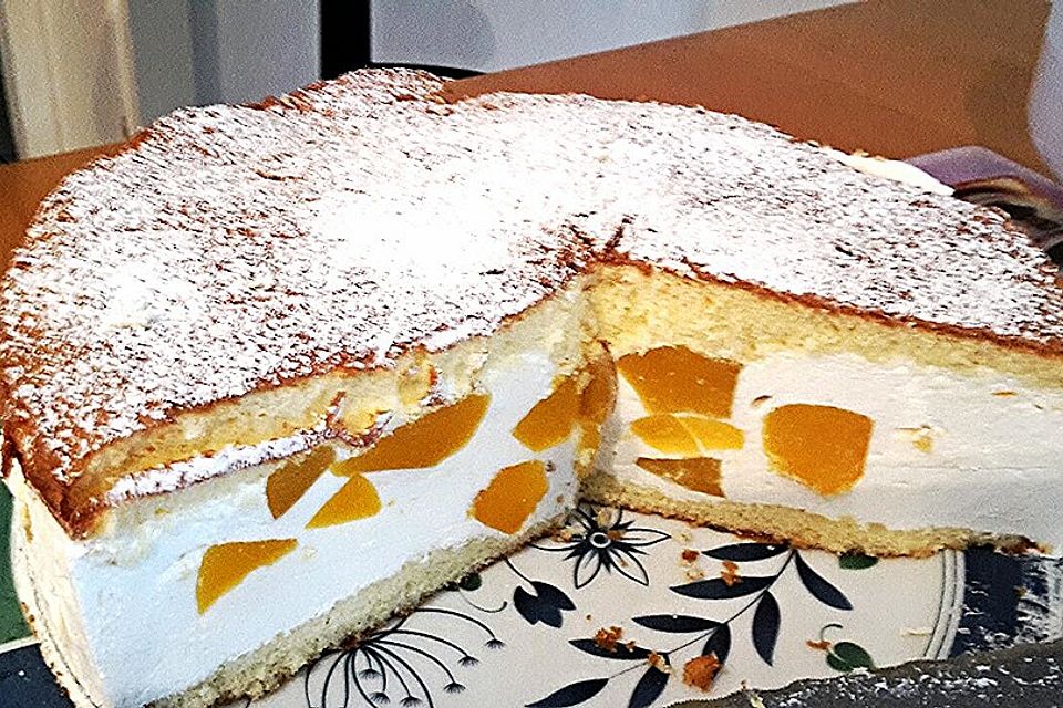 Käsesahne mit Mandarinen