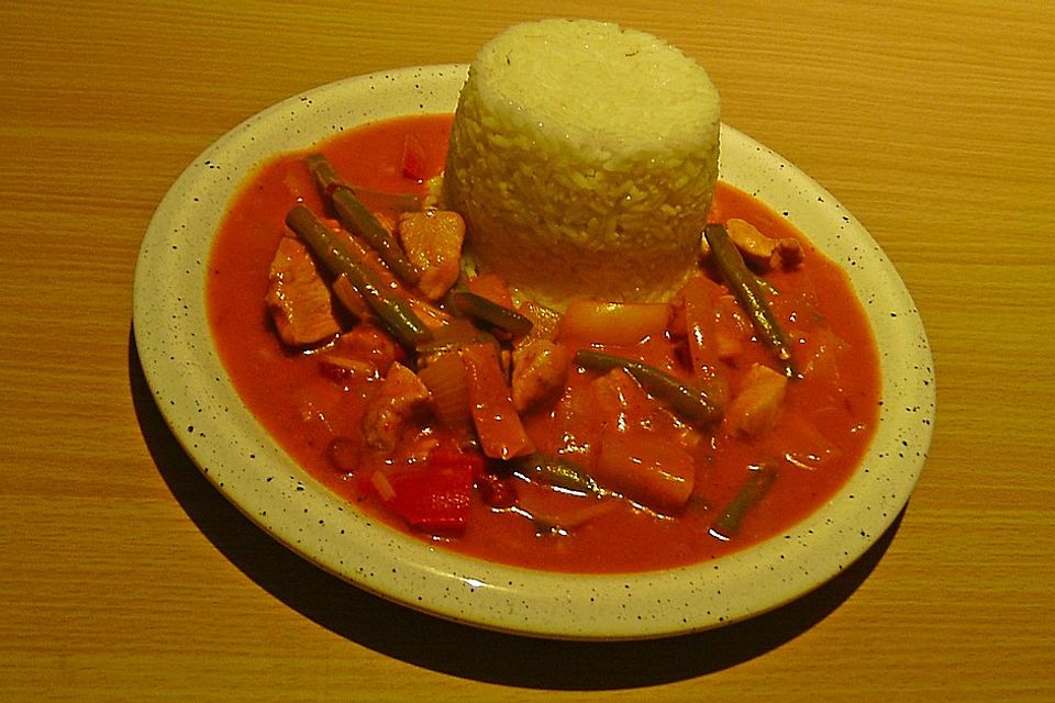 Putengulasch süß - sauer - scharf