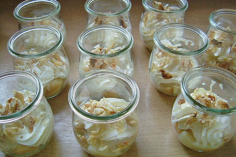 Apfel - Tiramisu mit Krokant