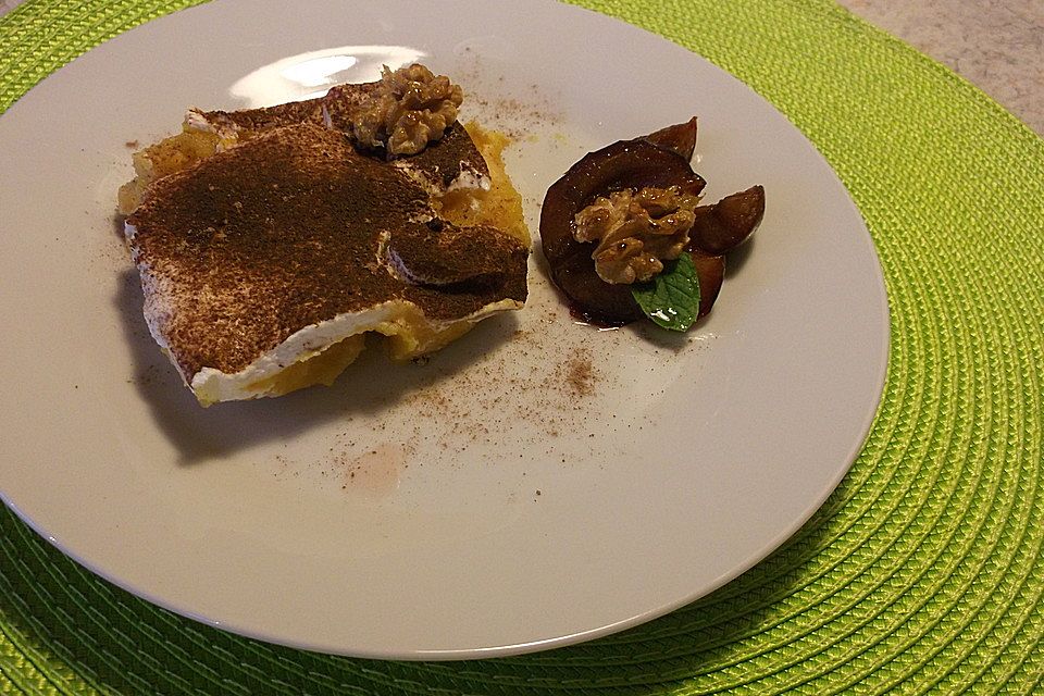 Apfel - Tiramisu mit Krokant