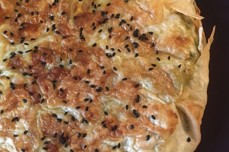 Börek aus der Teflonpfanne