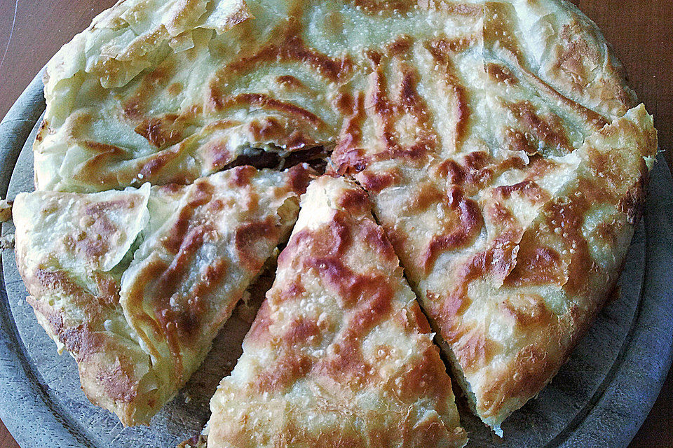 Börek aus der Teflonpfanne