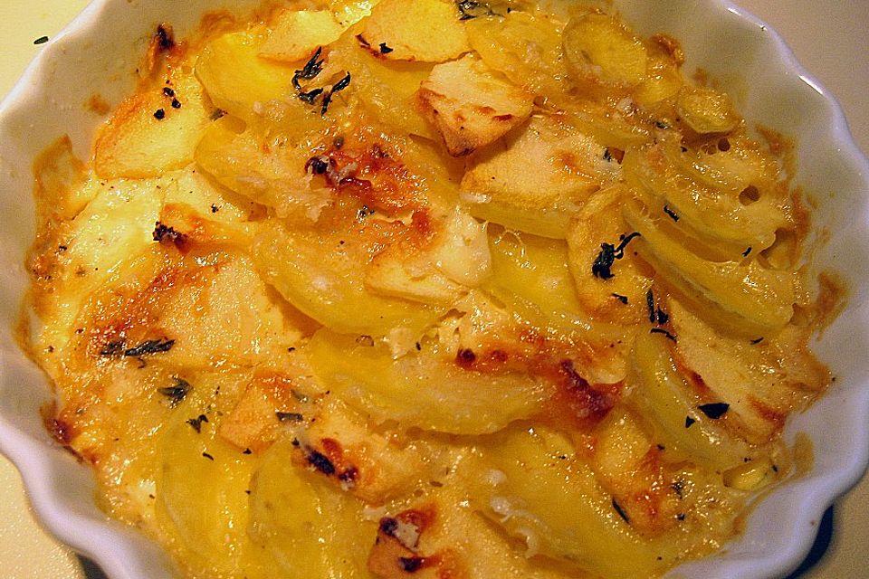 Apfel - Kartoffel - Gratin