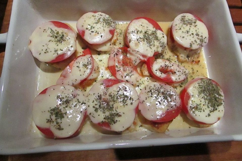 Hähnchenbrust Caprese