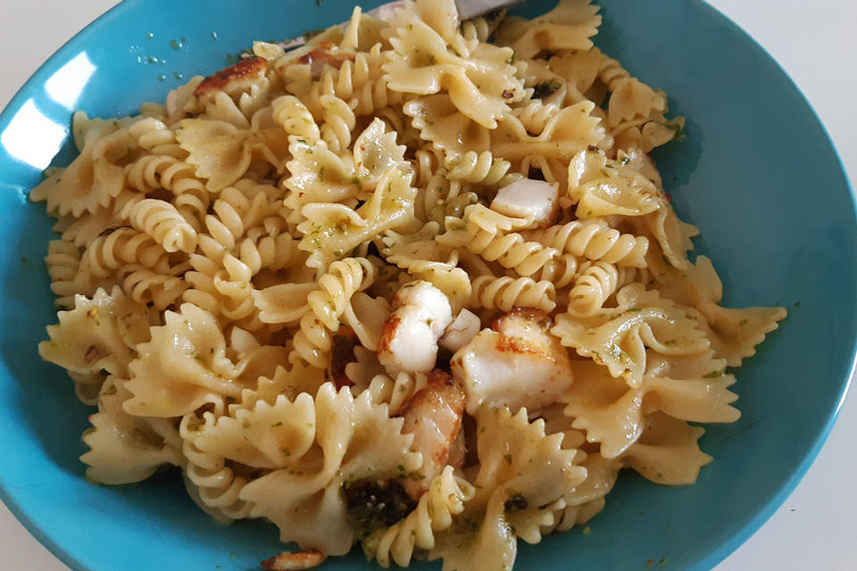 Bärlauch - Spaghetti mit Rotbarsch