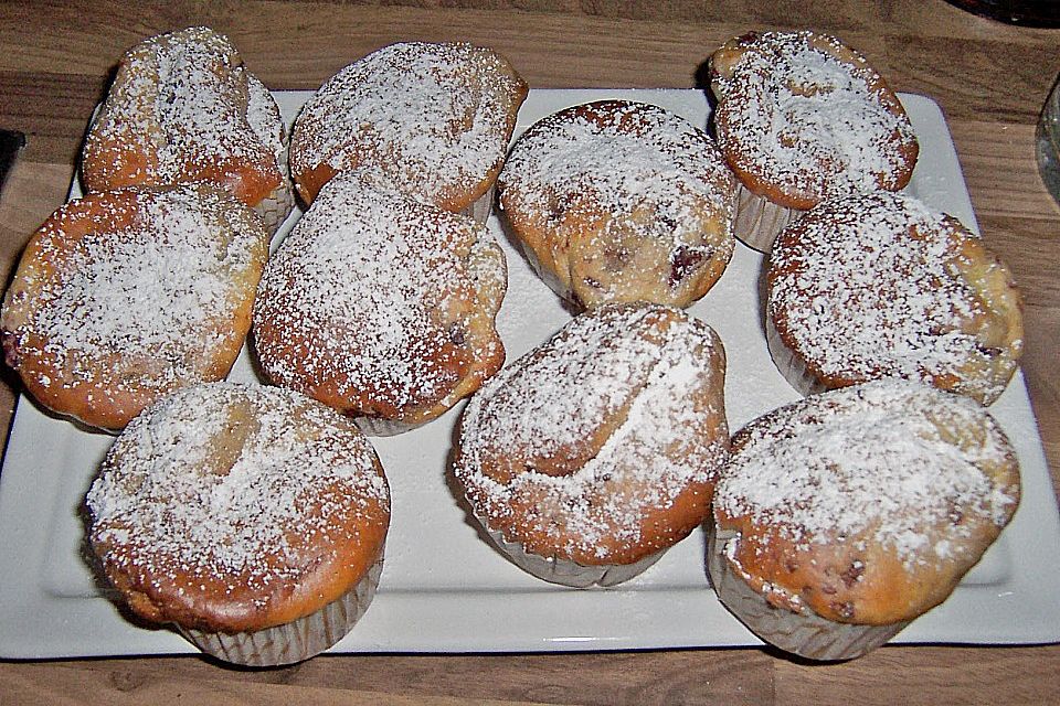 Zitronige Himbeermuffins