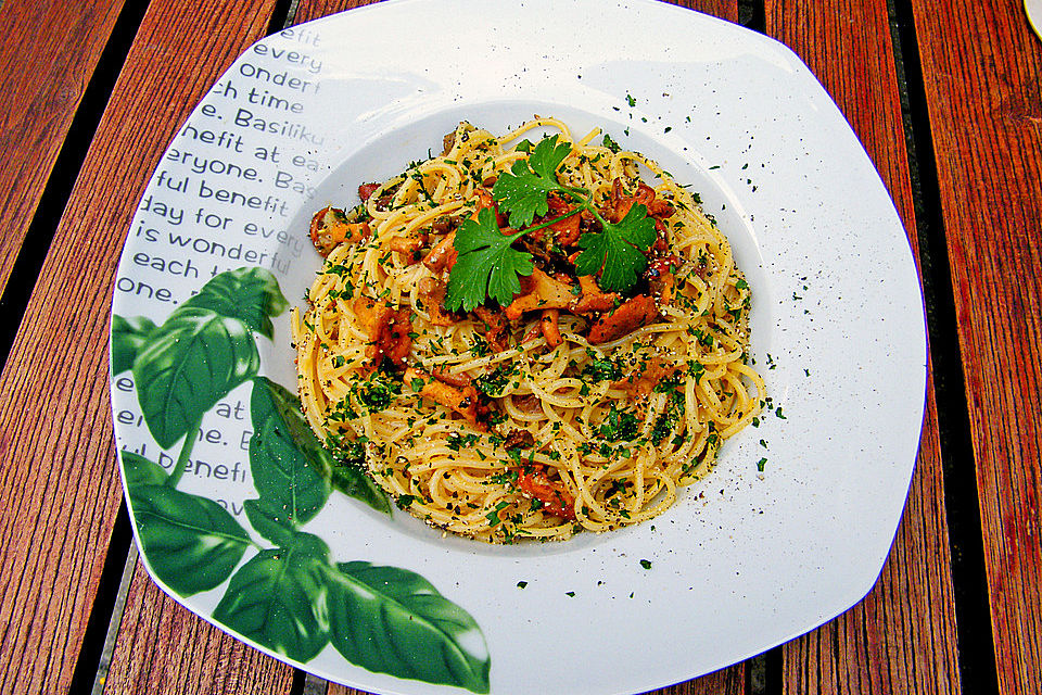 Waldpilze Carbonara