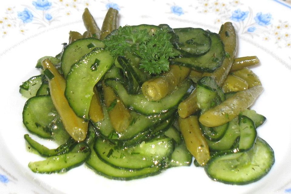 Gurken - Bohnen - Salat