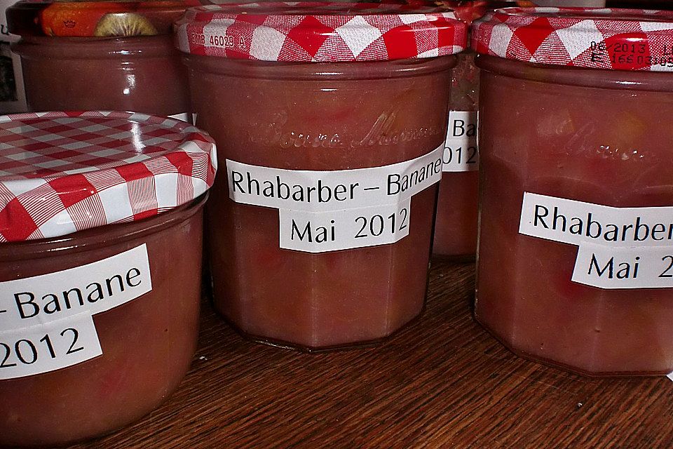 Rhabarber - Bananenmarmelade