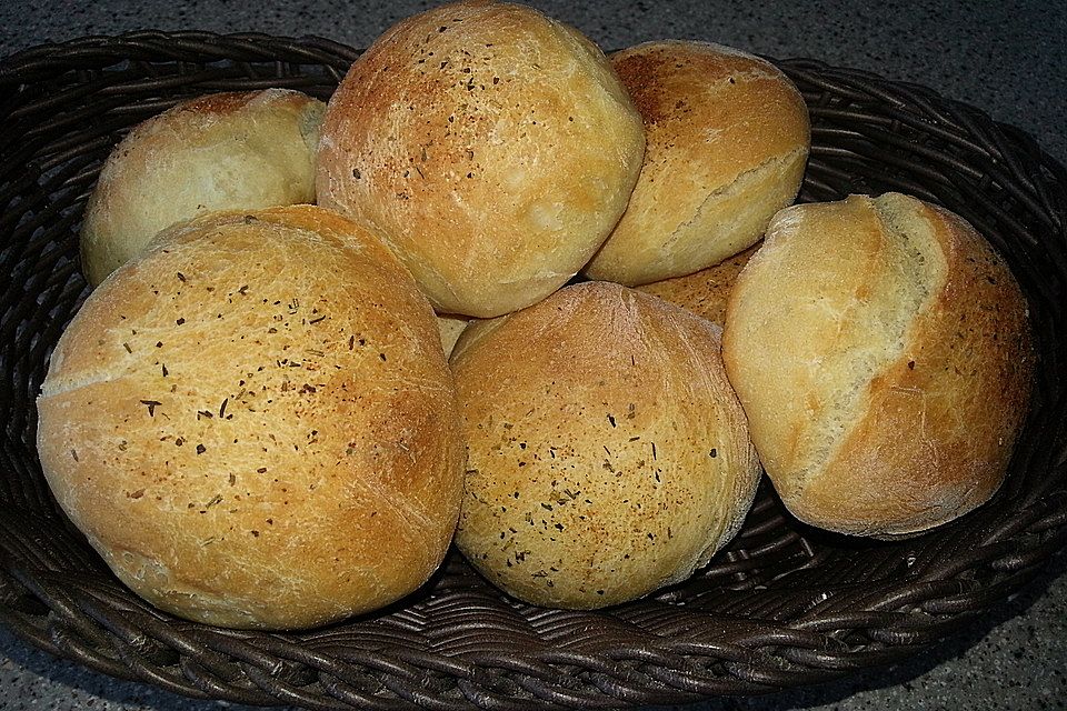 Pizza(teig)brötchen