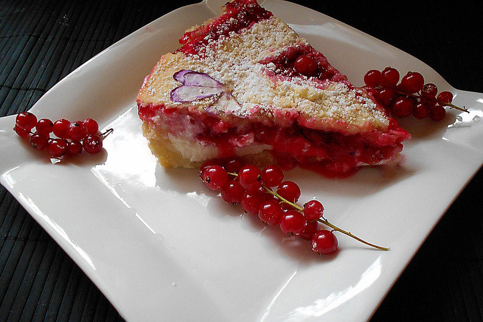 Johannisbeertarte mit Schmandcreme