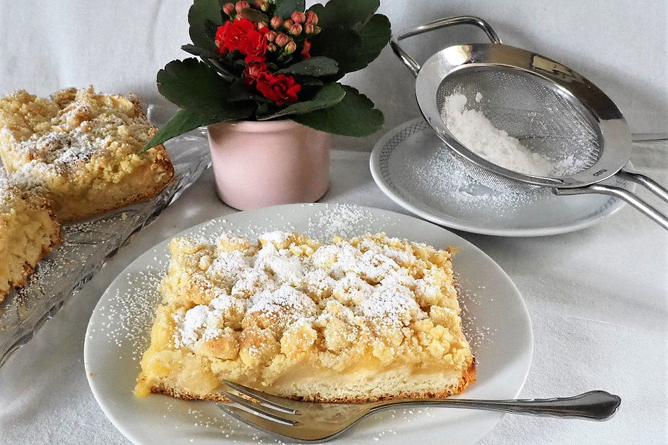 Apfel-Streuselkuchen vom Blech