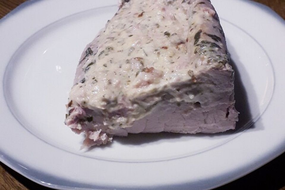 Schweinefilet mit Kräuterfrischkäse