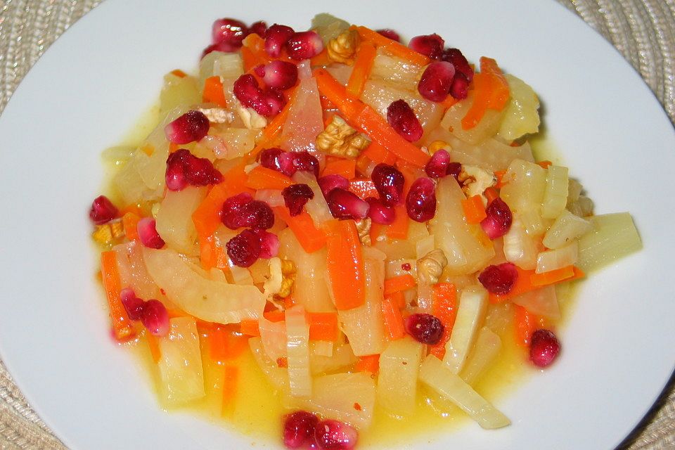 Fenchel - Ananas - Möhren - Salat