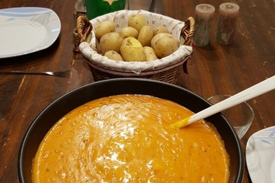 Tomaten - Käse Fondue