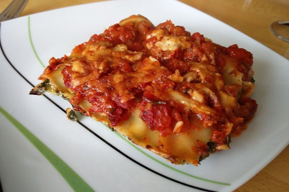 Spinat - Lasagne, würzig