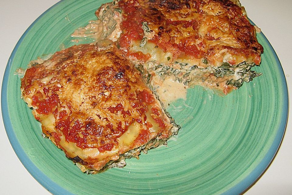 Spinat - Lasagne, würzig