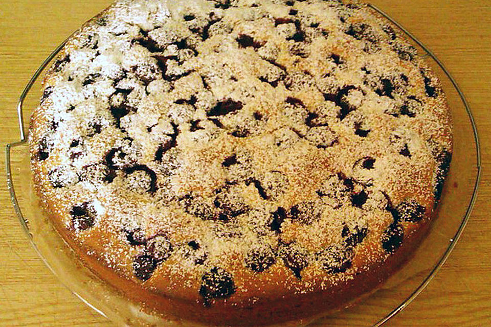 Crème fraîche Kirschkuchen