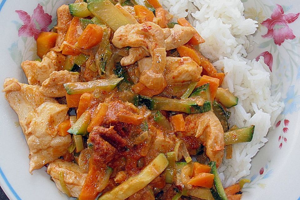 Hähnchencurry Marsala