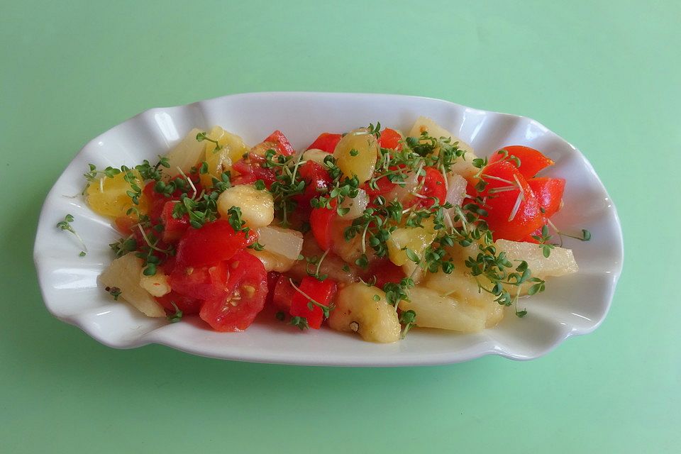 Tomaten - Bananen - Salat