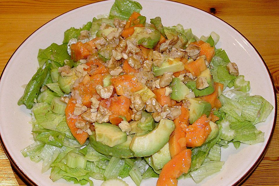 Avocado - Papaya - Salat