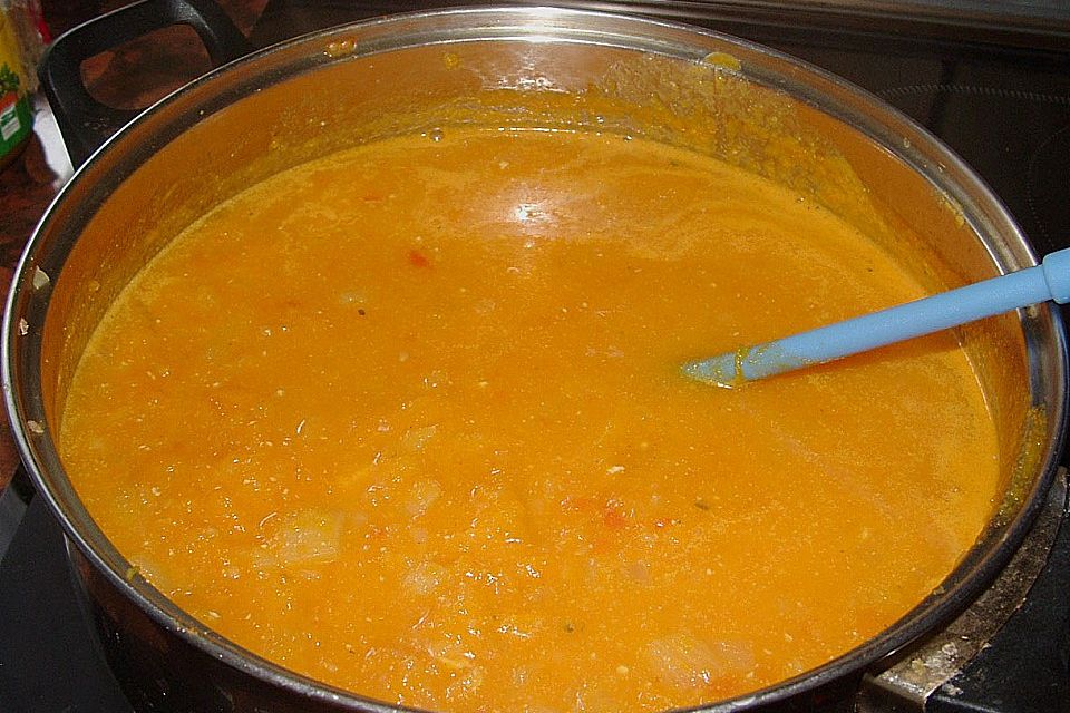 Kürbis - Tomatensuppe