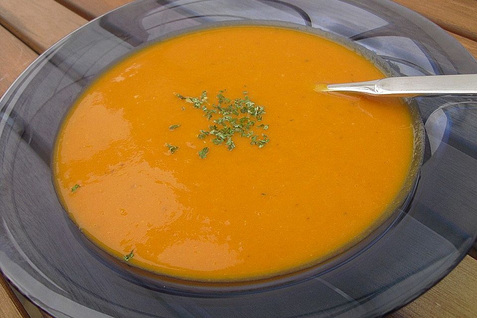 Kürbis - Tomatensuppe