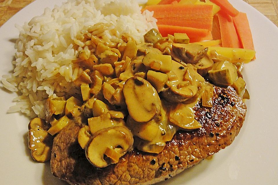 Rinderhüftsteak Stroganoff