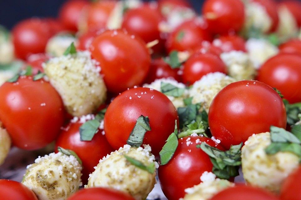 Mozzarella - Tomaten Spieße