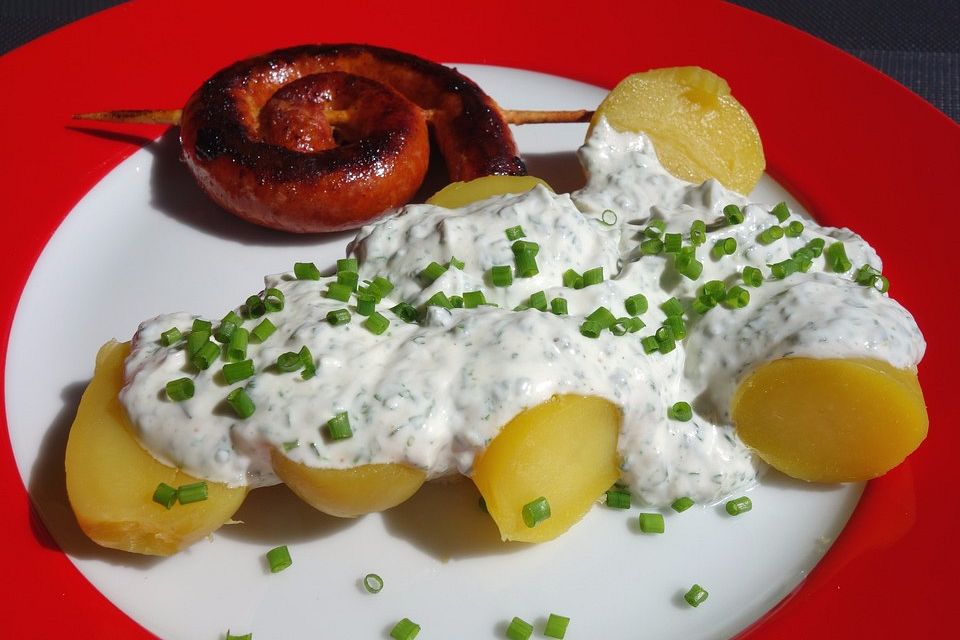 Pellkartoffeln mit Quark