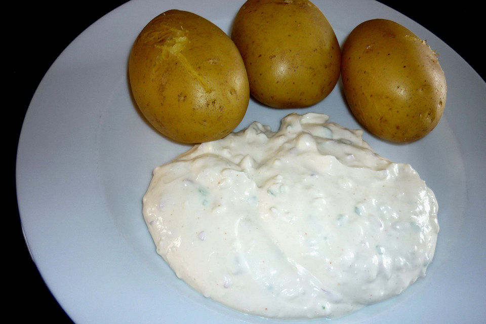 Pellkartoffeln mit Quark