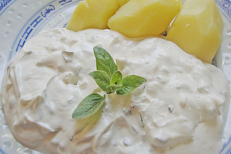 Pellkartoffeln mit Quark