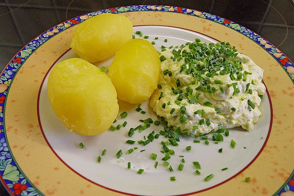 Pellkartoffeln mit Quark