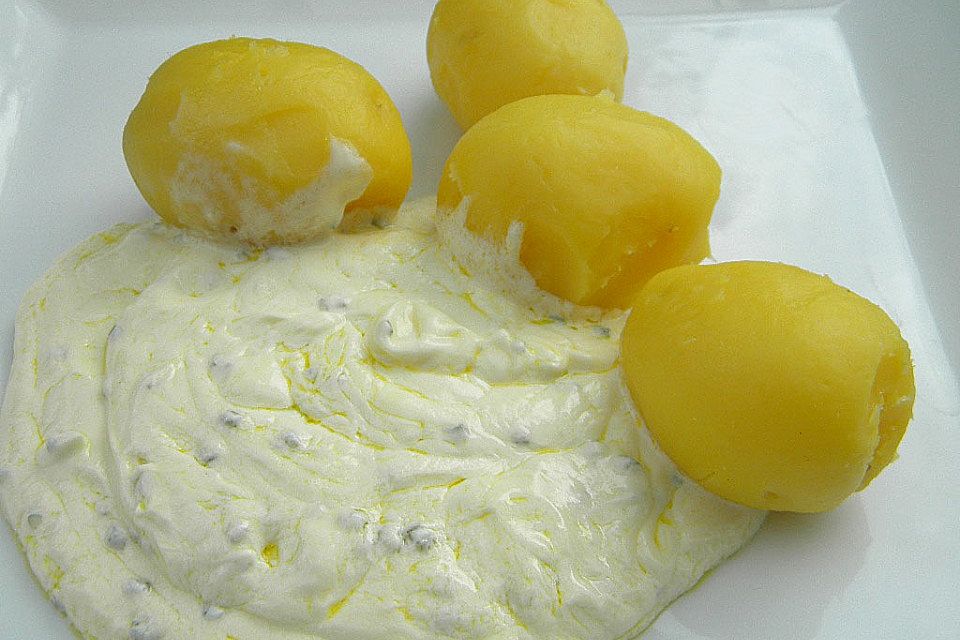 Pellkartoffeln mit Quark